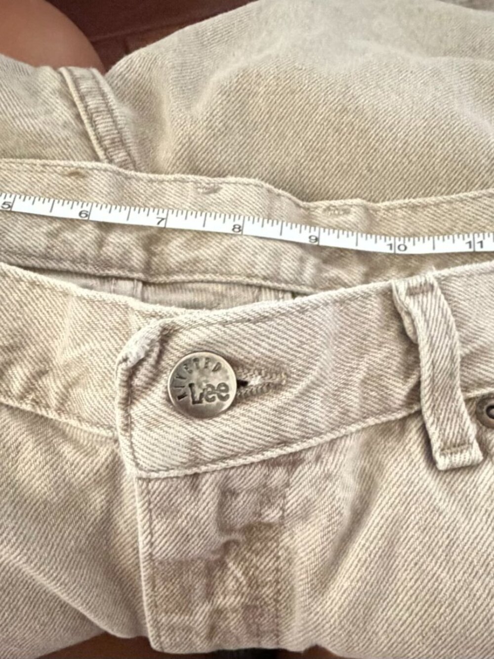 Vintage Lee Jeans 🤎 Size r28 /relaxed tapered leg - Picture 8 of 11
